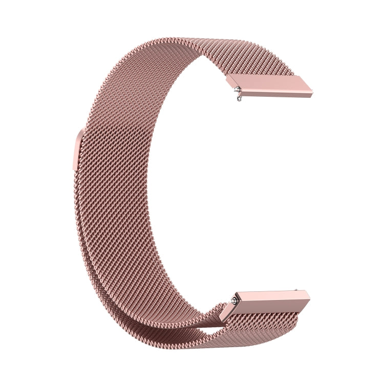 For Huawei Watch GT 3 42mm 20mm Milan Metal Watch Band(Rose Pink) - Watch Bands by buy2fix | Online Shopping UK | buy2fix