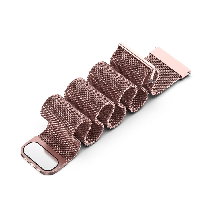 For Huawei Watch GT 3 42mm 20mm Milan Metal Watch Band(Rose Pink) - Watch Bands by buy2fix | Online Shopping UK | buy2fix