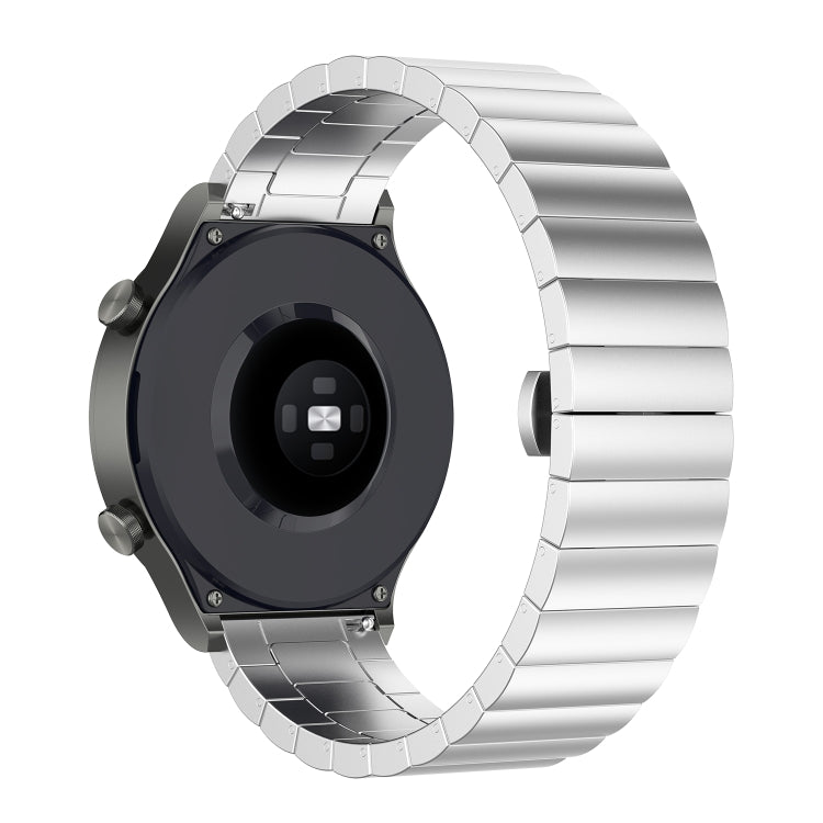 For Huawei Watch GT 3 46mm/GT Runner 22mm One-bead Steel Watch Band(Silver) by buy2fix