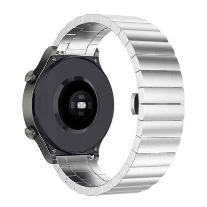 For Huawei Watch GT 3 46mm/GT Runner 22mm One-bead Steel Watch Band(Silver) by buy2fix