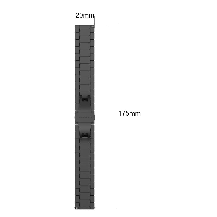 For Huawei Watch GT 3 46mm/GT Runner 22mm One-bead Steel Watch Band(Silver) by buy2fix