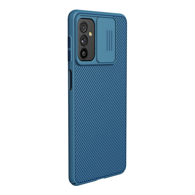 For Samsung Galaxy M52 5G NILLKIN Black Mirror Series Camshield PC Phone Case(Blue) - Galaxy Phone Cases by NILLKIN | Online Shopping UK | buy2fix
