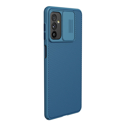 For Samsung Galaxy M52 5G NILLKIN Black Mirror Series Camshield PC Phone Case(Blue) - Galaxy Phone Cases by NILLKIN | Online Shopping UK | buy2fix