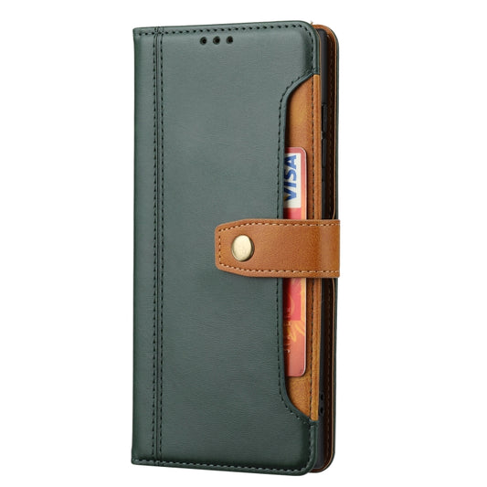 For Xiaomi Redmi Note 11/Poco M4 Pro Calf Texture Double Fold Leather Phone Case(Green) - Xiaomi Cases by buy2fix | Online Shopping UK | buy2fix