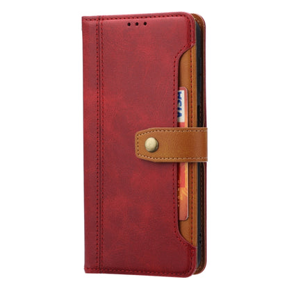 For Samsung Galaxy A13 5G Calf Texture Double Fold Leather Phone Case(Red) by buy2fix