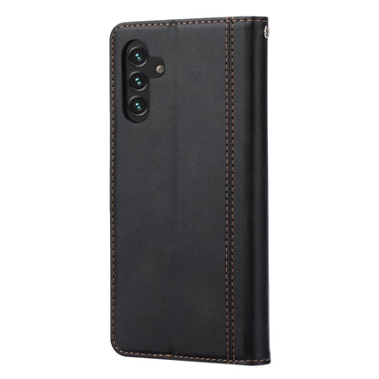 For Samsung Galaxy A13 5G Calf Texture Double Fold Leather Phone Case(Black) by buy2fix