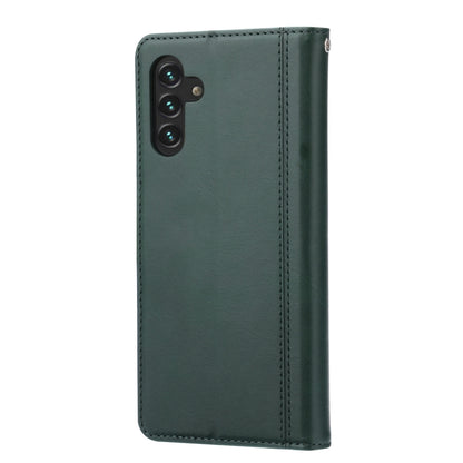 For Samsung Galaxy A13 5G Calf Texture Double Fold Leather Phone Case(Green) by buy2fix