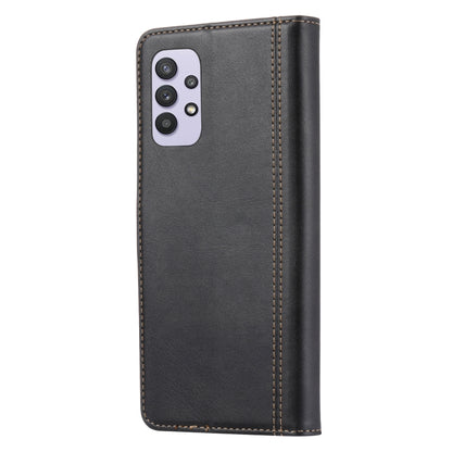 For Samsung Galaxy A33 5G Calf Texture Double Fold Leather Phone Case(Black) by buy2fix