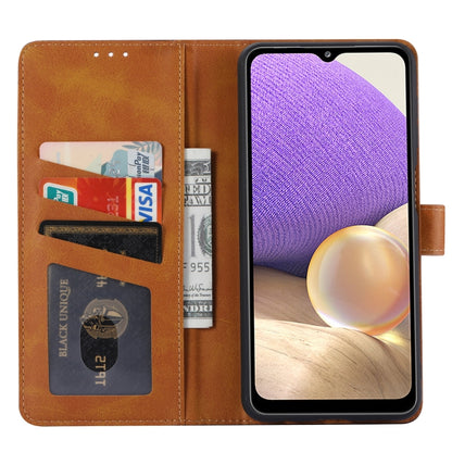 For Samsung Galaxy A33 5G Calf Texture Double Fold Leather Phone Case(Brown) by buy2fix