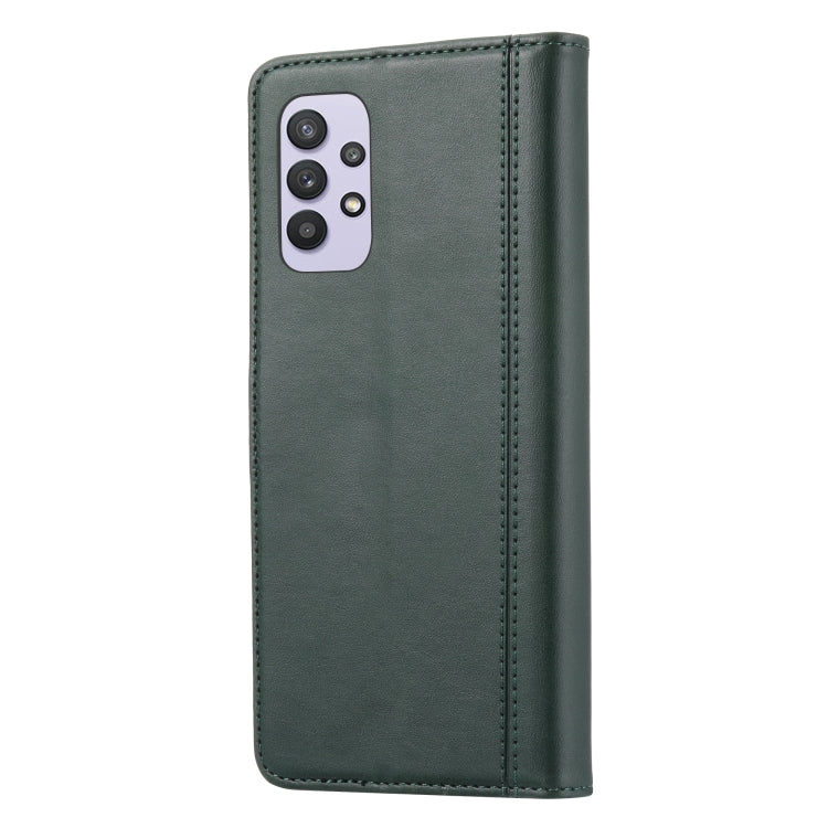 For Samsung Galaxy A33 5G Calf Texture Double Fold Leather Phone Case(Green) by buy2fix