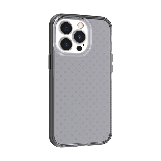 For iPhone 13 Pro Grid Pattern Shockproof Transparent TPU Phone Case (Black) - iPhone 13 Pro Cases by buy2fix | Online Shopping UK | buy2fix