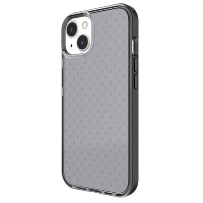 For iPhone 13 Grid Pattern Shockproof Transparent TPU Phone Case(Black) - iPhone 13 Cases by buy2fix | Online Shopping UK | buy2fix
