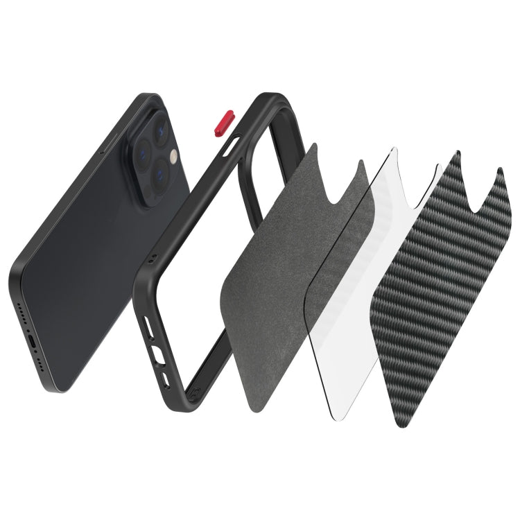 For iPhone 13 Pro Real Carbon Fiber MagSafe Magnetic Phone Case (Black) - iPhone 13 Pro Cases by buy2fix | Online Shopping UK | buy2fix