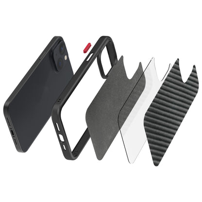 For iPhone 13 Real Carbon Fiber MagSafe Magnetic Phone Case(Black) - iPhone 13 Cases by buy2fix | Online Shopping UK | buy2fix