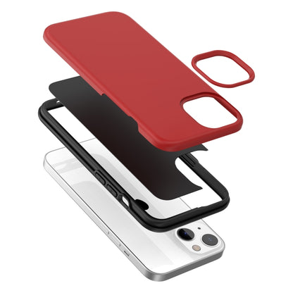 For iPhone 13 Rubber Oil Surface Phone Case(Red) - iPhone 13 Cases by buy2fix | Online Shopping UK | buy2fix