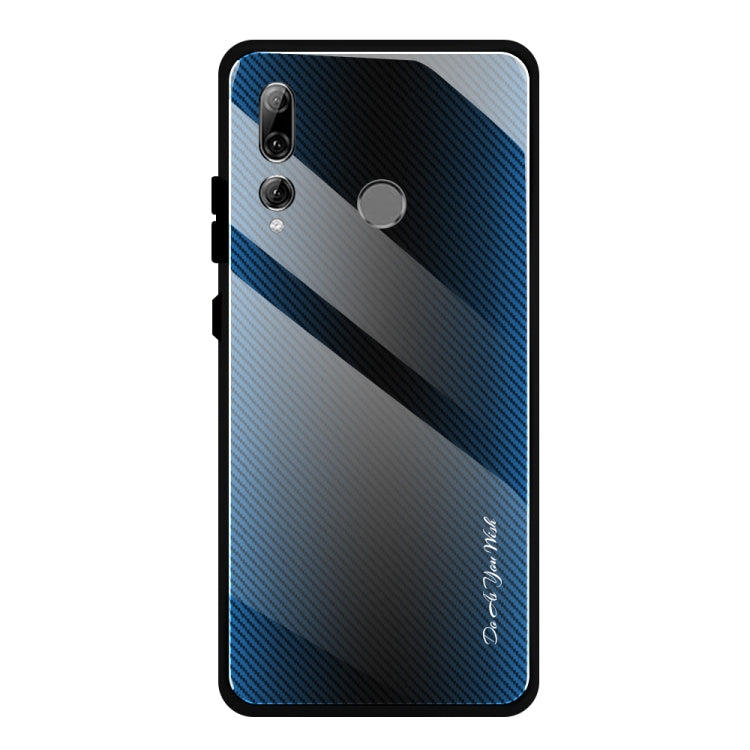 For Huawei Enjoy 9s / Honor 10i / 20i / 20 Lite / P Smart Plus 2019 / Maimang 8 Texture Gradient Glass Protective Case(Blue) - Honor Cases by buy2fix | Online Shopping UK | buy2fix