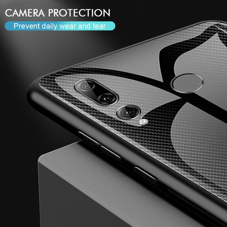 For Huawei Enjoy 9s / Honor 10i / 20i / 20 Lite / P Smart Plus 2019 / Maimang 8 Texture Gradient Glass Protective Case(Blue) - Honor Cases by buy2fix | Online Shopping UK | buy2fix