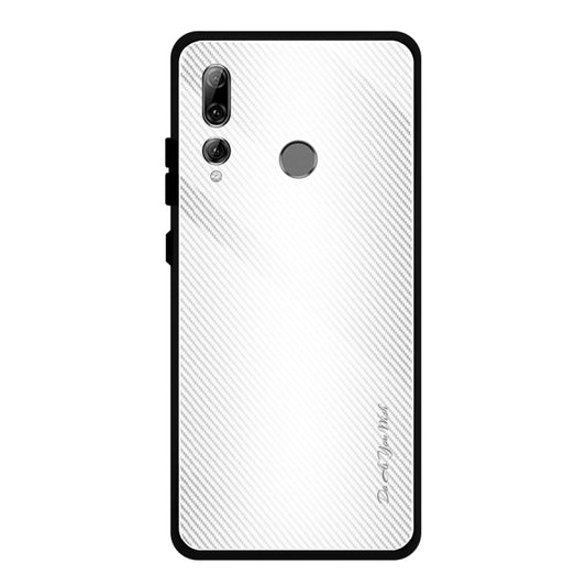 For Huawei Enjoy 9s / Honor 10i / 20i / 20 Lite / P Smart Plus 2019 / Maimang 8 Texture Gradient Glass Protective Case(White) by buy2fix