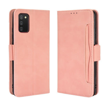 For Samsung Galaxy A03s 164mm Version Skin Feel Calf Pattern Leather Phone Case(Pink) by buy2fix