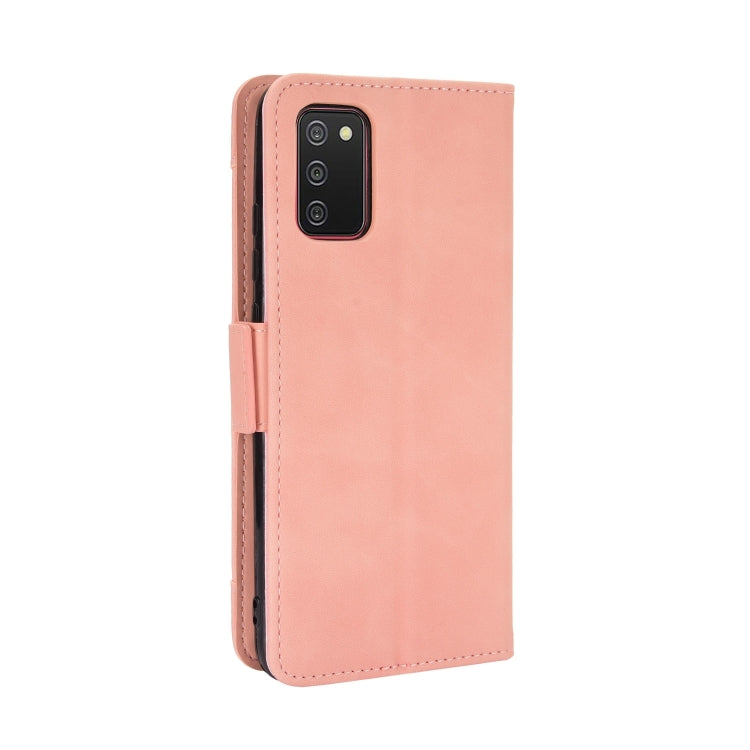For Samsung Galaxy A03s 164mm Version Skin Feel Calf Pattern Leather Phone Case(Pink) by buy2fix