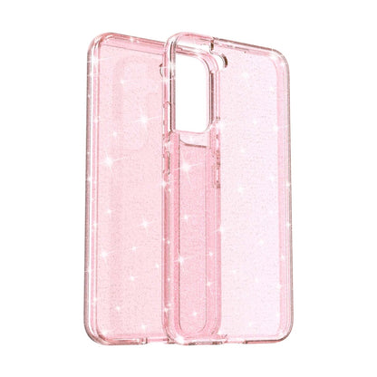 For Samsung Galaxy S22 5G Shockproof Terminator Style Glitter Powder Protective Phone Case(Pink) - Galaxy S22 5G Cases by buy2fix | Online Shopping UK | buy2fix