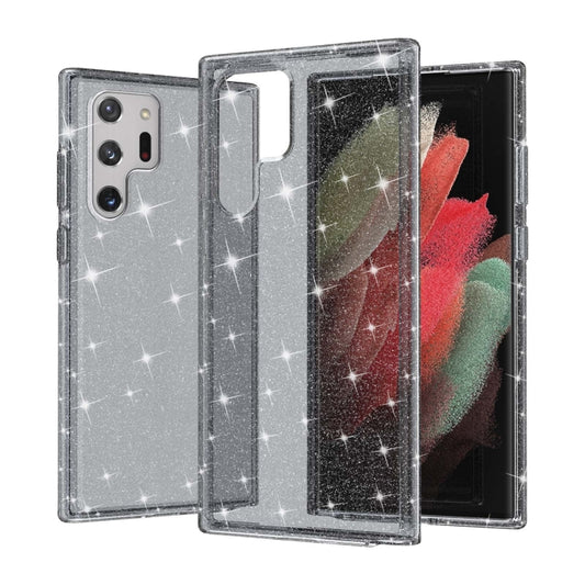 For Samsung Galaxy S22 Ultra 5G Shockproof Terminator Style Glitter Powder Protective Phone Case(Grey) - Galaxy S22 Ultra 5G Cases by buy2fix | Online Shopping UK | buy2fix