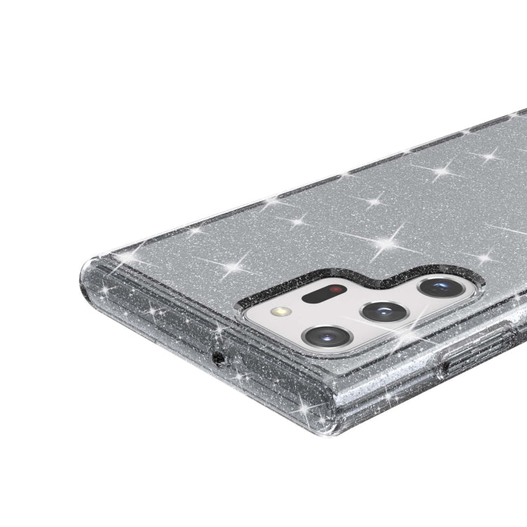 For Samsung Galaxy S22 Ultra 5G Shockproof Terminator Style Glitter Powder Protective Phone Case(Grey) - Galaxy S22 Ultra 5G Cases by buy2fix | Online Shopping UK | buy2fix