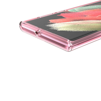 For Samsung Galaxy S22 Ultra 5G Shockproof Terminator Style Transparent Protective Phone Case(Pink) - Galaxy S22 Ultra 5G Cases by buy2fix | Online Shopping UK | buy2fix