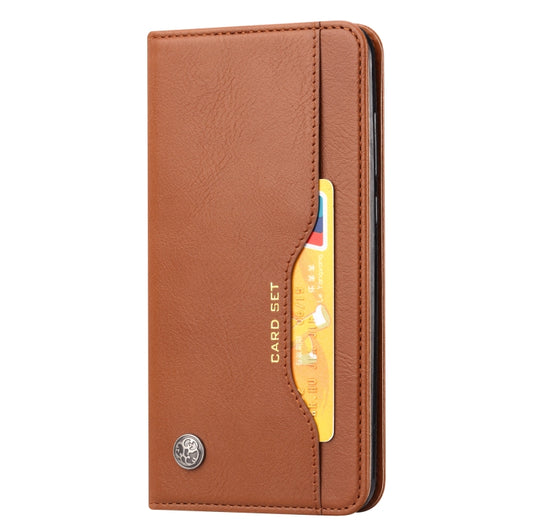 For Xiaomi Redmi Note 11 5G Domestic Version / Poco M4 Pro Knead Skin Texture Leather Phone Case(Brown) - Xiaomi Cases by buy2fix | Online Shopping UK | buy2fix