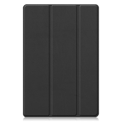 For Samsung Galaxy Tab A8 2021 Three-folding Holder Custer Texture Leather Tablet Case(Black) - Other Galaxy Tab PC by buy2fix | Online Shopping UK | buy2fix