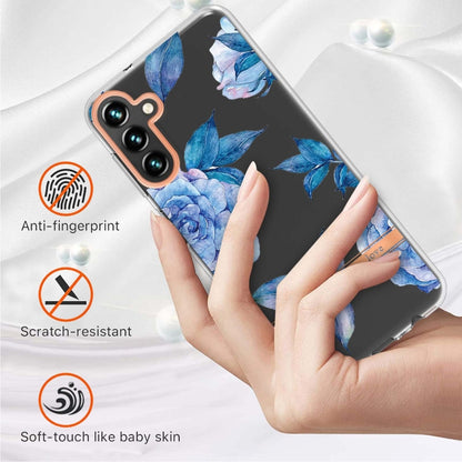 For Samsung Galaxy A13 Flowers and Plants Series IMD TPU Phone Case(Orchid Peony) by buy2fix