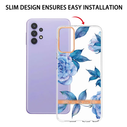 For Samsung Galaxy A32 5G Flowers and Plants Series IMD TPU Phone Case(Orchid Peony) by buy2fix