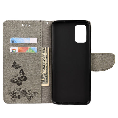 For Xiaomi Redmi Note 11 5G Butterfly Embossed Horizontal Flip Leather Phone Case with Card Slot & Holder(Grey) - Xiaomi Cases by buy2fix | Online Shopping UK | buy2fix
