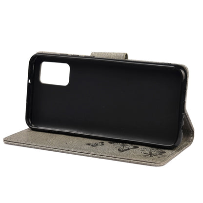 For Xiaomi Redmi Note 11 5G Butterfly Embossed Horizontal Flip Leather Phone Case with Card Slot & Holder(Grey) - Xiaomi Cases by buy2fix | Online Shopping UK | buy2fix