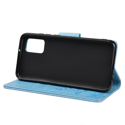 For Xiaomi Redmi Note 11 5G Butterfly Embossed Horizontal Flip Leather Phone Case with Card Slot & Holder(Blue) - Xiaomi Cases by buy2fix | Online Shopping UK | buy2fix