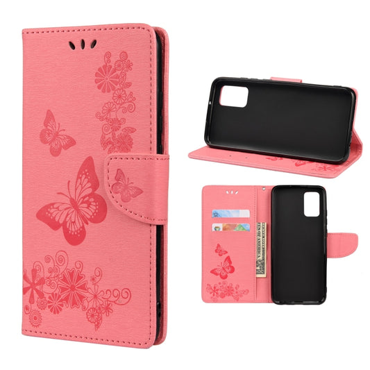 For Xiaomi Redmi Note 11 5G Butterfly Embossed Horizontal Flip Leather Phone Case with Card Slot & Holder(Pink) - Xiaomi Cases by buy2fix | Online Shopping UK | buy2fix