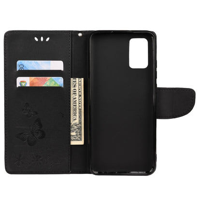 For Xiaomi Redmi Note 11 5G Butterfly Embossed Horizontal Flip Leather Phone Case with Card Slot & Holder(Black) - Xiaomi Cases by buy2fix | Online Shopping UK | buy2fix