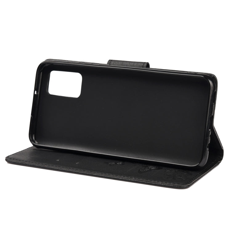 For Xiaomi Redmi Note 11 5G Butterfly Embossed Horizontal Flip Leather Phone Case with Card Slot & Holder(Black) - Xiaomi Cases by buy2fix | Online Shopping UK | buy2fix