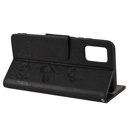 For Xiaomi Redmi Note 11 5G Butterfly Embossed Horizontal Flip Leather Phone Case with Card Slot & Holder(Black) - Xiaomi Cases by buy2fix | Online Shopping UK | buy2fix