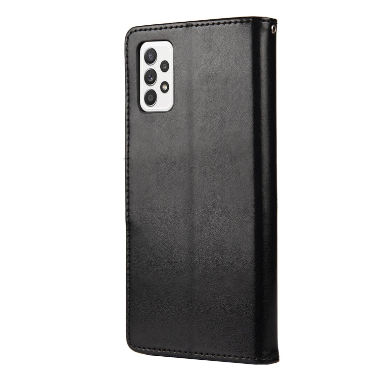 For Samsung Galaxy A33 5G Butterfly Flower Pattern Horizontal Flip Leather Phone Case with Card Slot & Holder(Black) by buy2fix