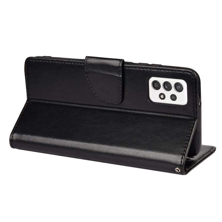 For Samsung Galaxy A33 5G Butterfly Flower Pattern Horizontal Flip Leather Phone Case with Card Slot & Holder(Black) by buy2fix