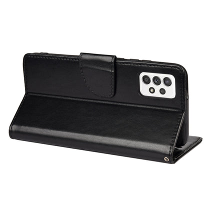 For Samsung Galaxy A33 5G Butterfly Flower Pattern Horizontal Flip Leather Phone Case with Card Slot & Holder(Black) by buy2fix