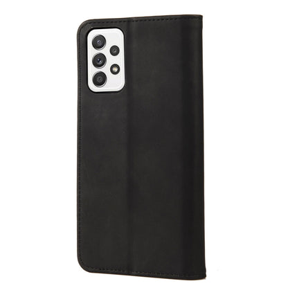 For Samsung Galaxy A33 5G Skin Feel Splicing Leather Phone Case(Black) by buy2fix