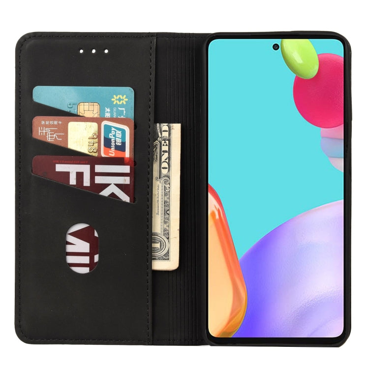 For Samsung Galaxy A33 5G Skin Feel Splicing Leather Phone Case(Black) by buy2fix