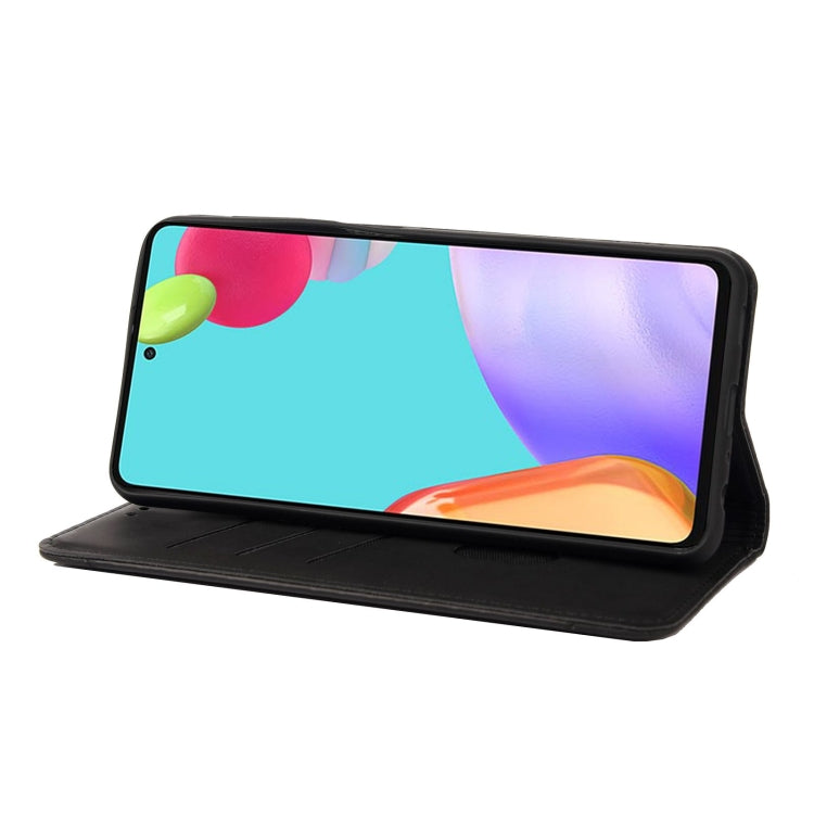 For Samsung Galaxy A33 5G Skin Feel Splicing Leather Phone Case(Black) by buy2fix