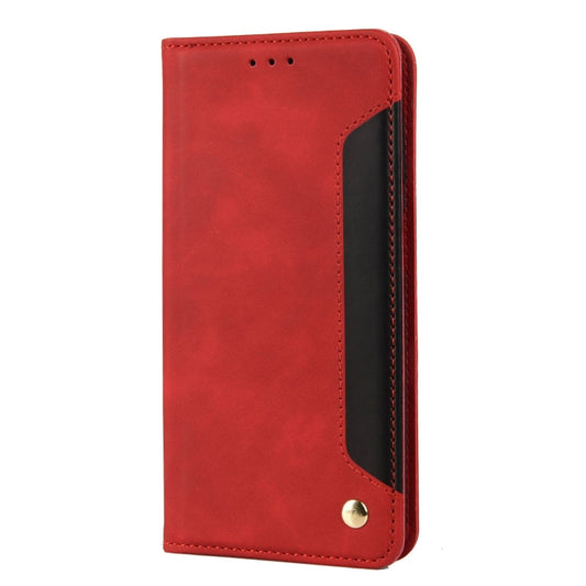 For Xiaomi Redmi Note 11 Pro Skin Feel Splicing Leather Phone Case(Red) - Xiaomi Cases by buy2fix | Online Shopping UK | buy2fix