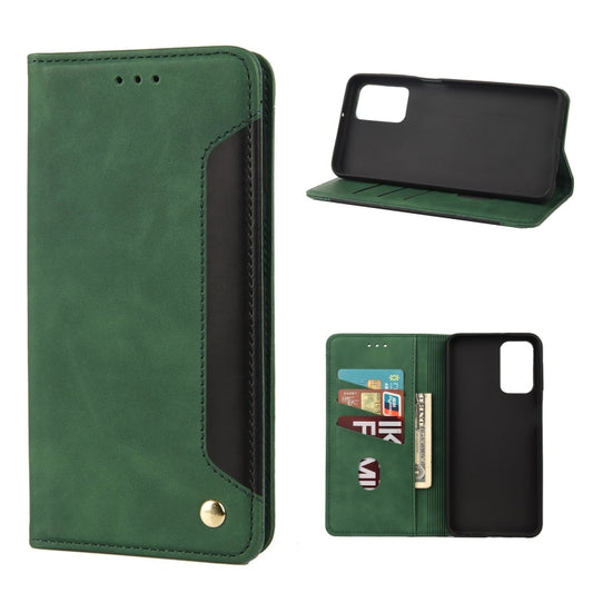 For Xiaomi Redmi Note 11 Pro Skin Feel Splicing Leather Phone Case(Green) - Xiaomi Cases by buy2fix | Online Shopping UK | buy2fix