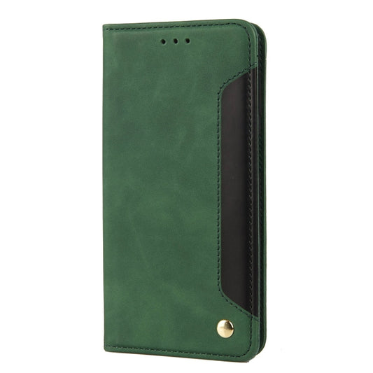 For Xiaomi Redmi Note 11 Skin Feel Splicing Leather Phone Case(Green) - Xiaomi Cases by buy2fix | Online Shopping UK | buy2fix