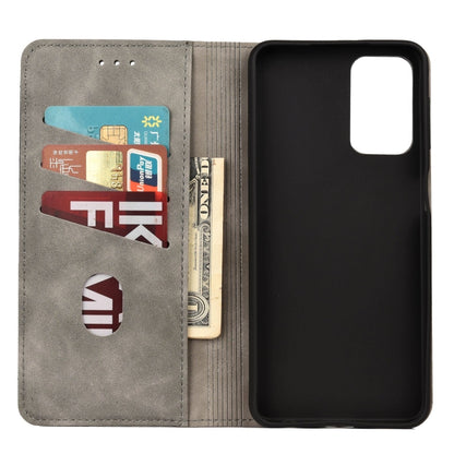 For Xiaomi Redmi Note 11 Skin Feel Splicing Leather Phone Case(Grey) - Xiaomi Cases by buy2fix | Online Shopping UK | buy2fix