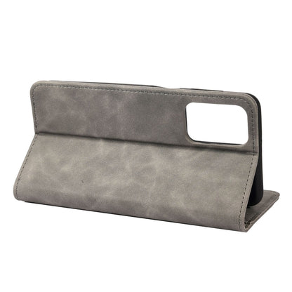 For Xiaomi Redmi Note 11 Skin Feel Splicing Leather Phone Case(Grey) - Xiaomi Cases by buy2fix | Online Shopping UK | buy2fix